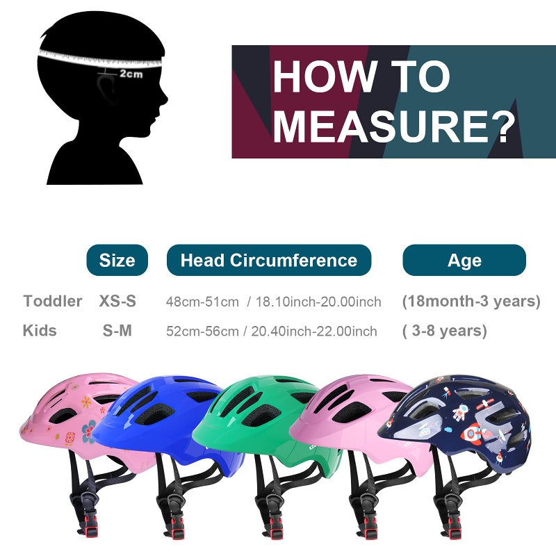 GLAF Baby Bike Helmet Toddler Helmets for 1 Year Old and up Infant Girls Boys Multi Sport Adjustable for Scooter Bicycle Kids Youth Child Skateboard Safety Cycling (XS, Flower) - Image 5